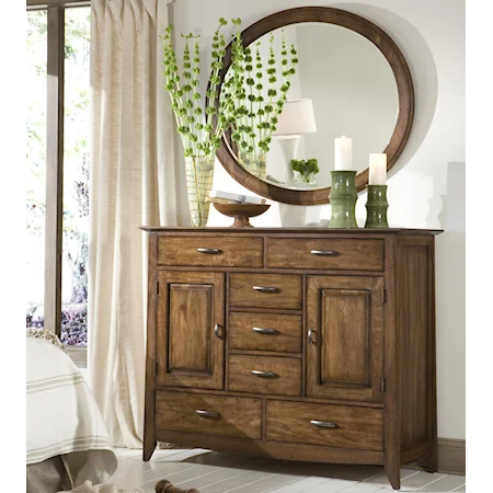 Dressing Chest w/ Oval Mirror